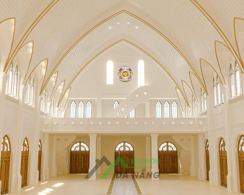 Trần nhôm nhà thờ Thị Cầu